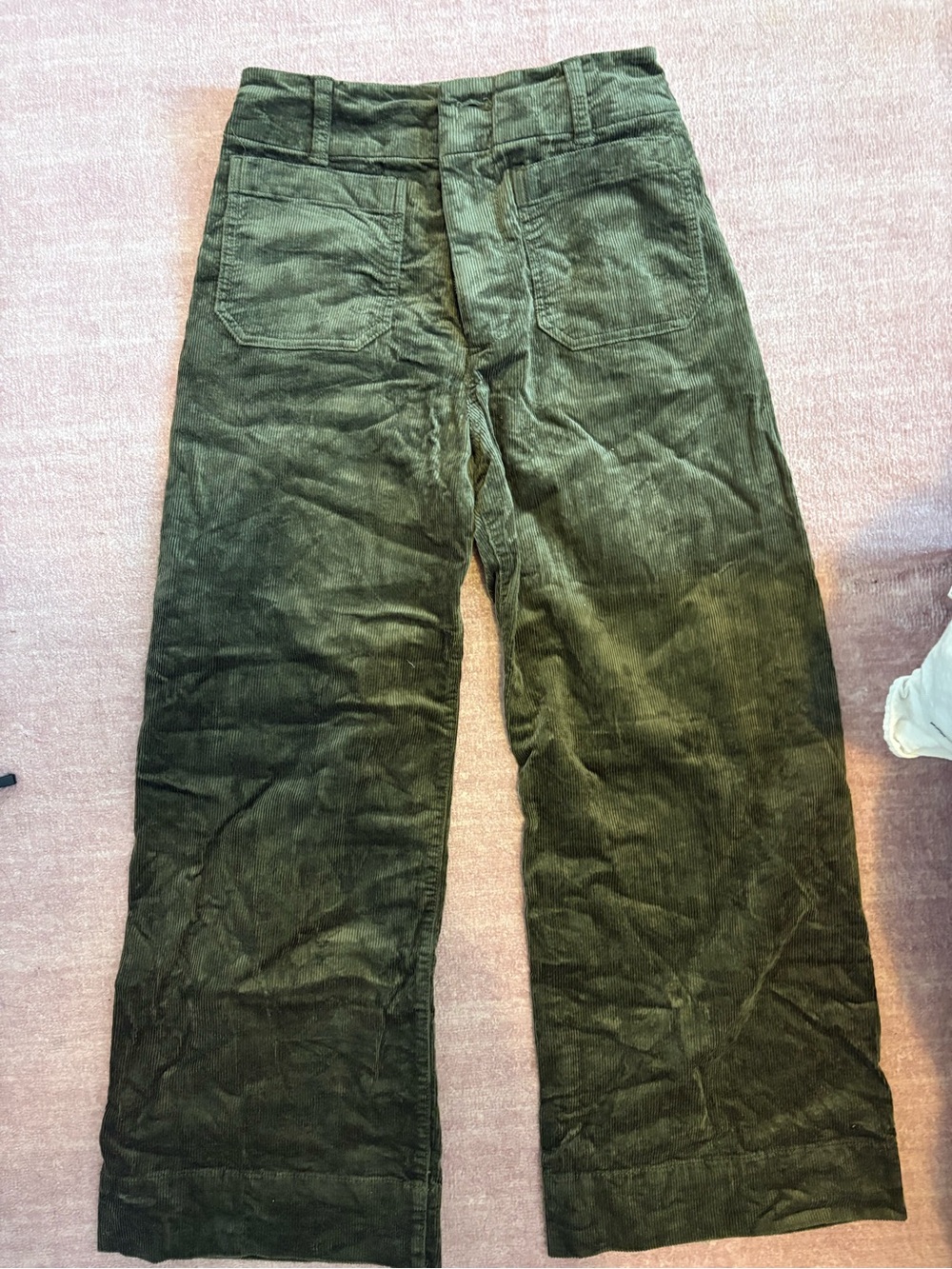 Maeve Cropped Wide-Leg Corduroys